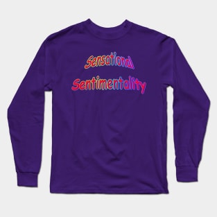 Sensational Sentimentality Neon Retro Rainbow Long Sleeve T-Shirt